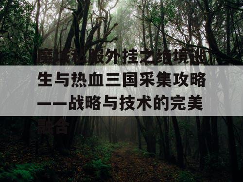 魔域私服外挂之绝境逃生与热血三国采集攻略——战略与技术的完美融合