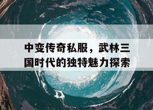 中变传奇私服，武林三国时代的独特魅力探索