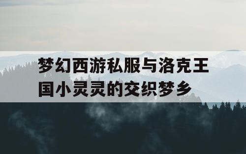 梦幻西游私服与洛克王国小灵灵的交织梦乡