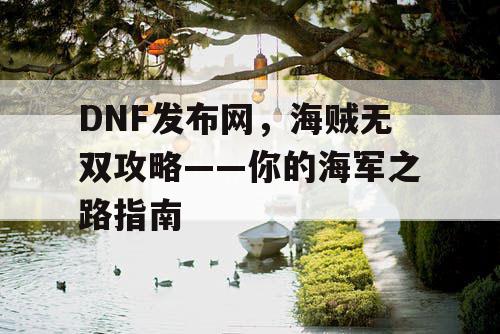 DNF发布网，海贼无双攻略——你的海军之路指南