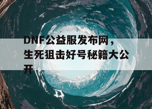 DNF公益服发布网，生死狙击好号秘籍大公开
