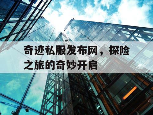 奇迹私服发布网，探险之旅的奇妙开启