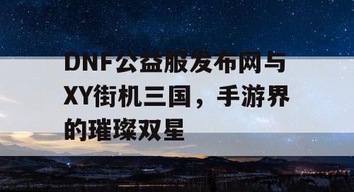 DNF公益服发布网与XY街机三国,手游界的璀璨双星 DNF公益服发布网与XY街机三国,手游界的璀璨双星