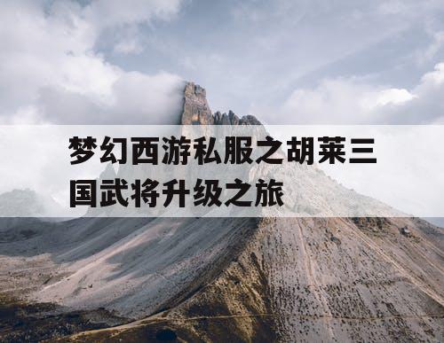 梦幻西游私服之胡莱三国武将升级之旅