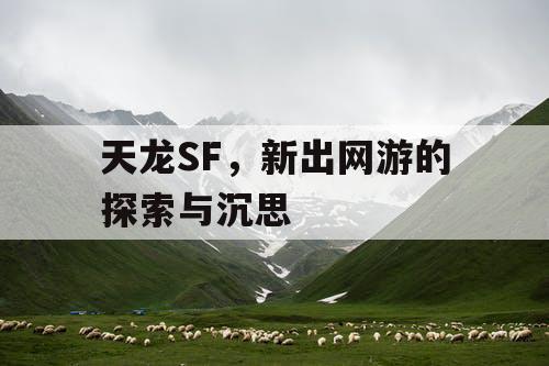 天龙SF，新出网游的探索与沉思