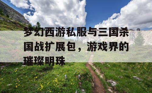 梦幻西游私服与三国杀国战扩展包，游戏界的璀璨明珠