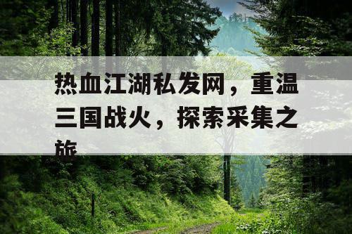 热血江湖私发网，重温三国战火，探索采集之旅