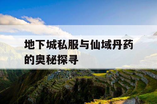 地下城私服与仙域丹药的奥秘探寻