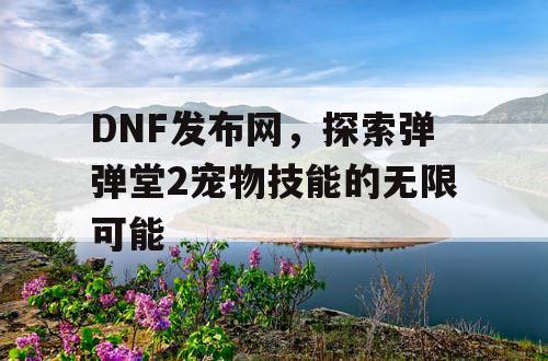 DNF发布网，探索弹弹堂2宠物技能的无限可能