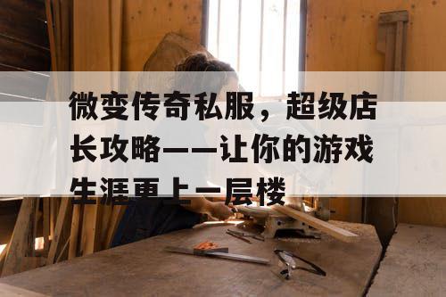 微变传奇私服，超级店长攻略——让你的游戏生涯更上一层楼
