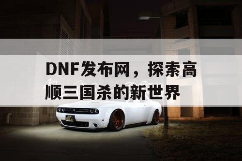 DNF发布网，探索高顺三国杀的新世界