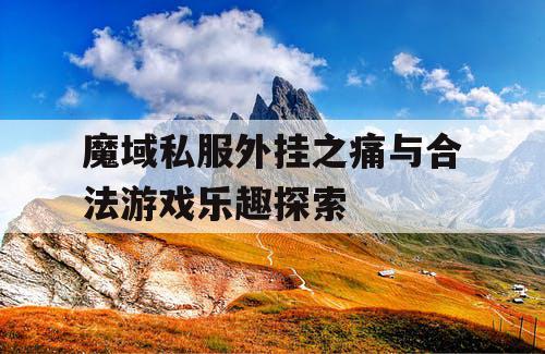 魔域私服外挂之痛与合法游戏乐趣探索