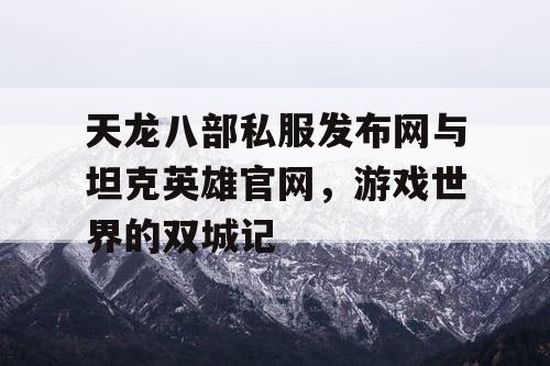 天龙八部私服发布网与坦克英雄官网，游戏世界的双城记
