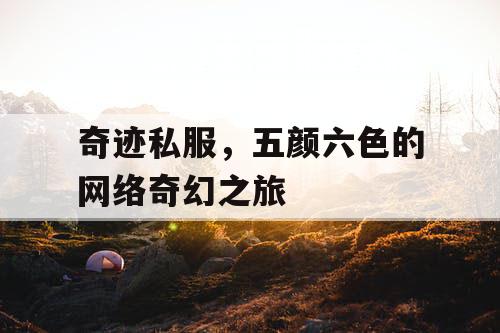 奇迹私服,五颜六色的网络奇幻之旅 奇迹私服,五颜六色的网络奇幻之旅