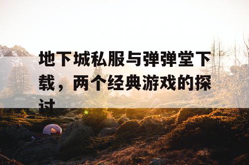 地下城私服与弹弹堂下载，两个经典游戏的探讨