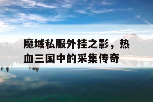 魔域私服外挂之影，热血三国中的采集传奇