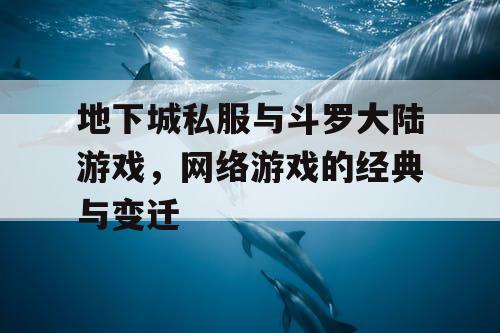 地下城私服与斗罗大陆游戏，网络游戏的经典与变迁