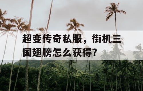 超变传奇私服,街机三国翅膀怎么获得? 超变传奇私服,街机三国翅膀怎么获得?