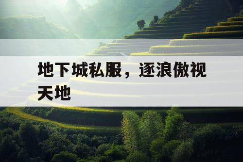 地下城私服，逐浪傲视天地