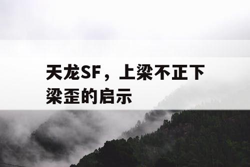 天龙SF，上梁不正下梁歪的启示