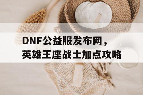 DNF公益服发布网，英雄王座战士加点攻略