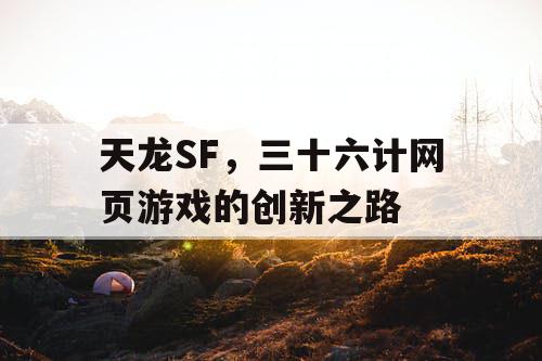 天龙SF，三十六计网页游戏的创新之路