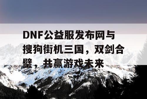 DNF公益服发布网与搜狗街机三国，双剑合璧，共赢游戏未来