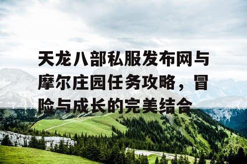 天龙八部私服发布网与摩尔庄园任务攻略，冒险与成长的完美结合