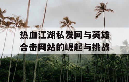 热血江湖私发网与英雄合击网站的崛起与挑战