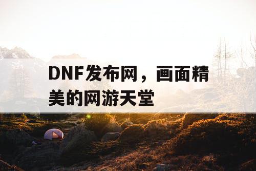 DNF发布网，画面精美的网游天堂