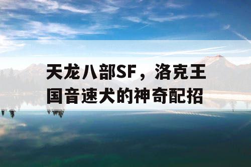 天龙八部SF,洛克王国音速犬的神奇配招 天龙八部SF,洛克王国音速犬的神奇配招
