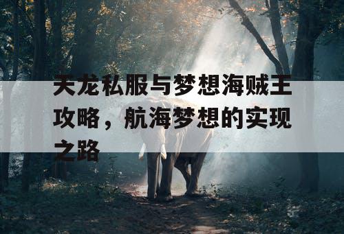 天龙私服与梦想海贼王攻略,航海梦想的实现之路 天龙私服与梦想海贼王攻略,航海梦想的实现之路