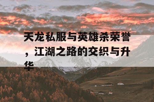 天龙私服与英雄杀荣誉，江湖之路的交织与升华