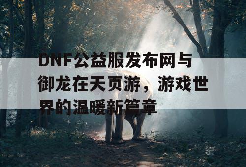DNF公益服发布网与御龙在天页游，游戏世界的温暖新篇章