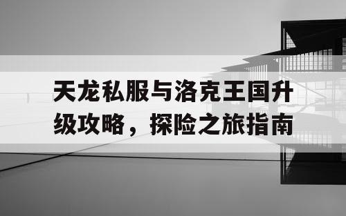 天龙私服与洛克王国升级攻略,探险之旅指南 天龙私服与洛克王国升级攻略,探险之旅指南