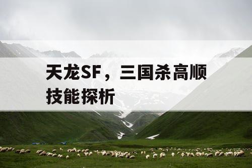 天龙SF,三国杀高顺技能探析 天龙SF,三国杀高顺技能探析