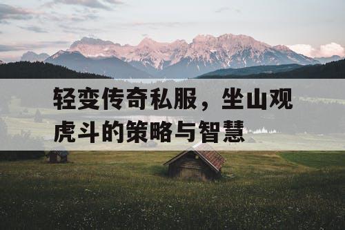 轻变传奇私服，坐山观虎斗的策略与智慧