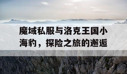 魔域私服与洛克王国小海豹，探险之旅的邂逅