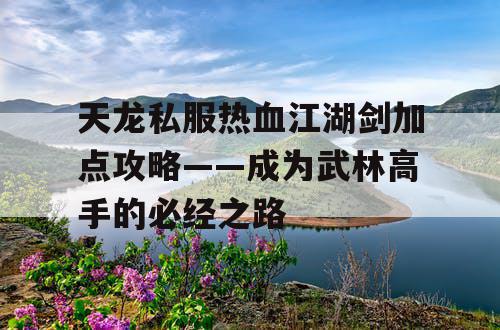 天龙私服热血江湖剑加点攻略——成为武林高手的必经之路