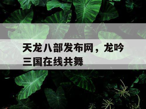 天龙八部发布网，龙吟三国在线共舞