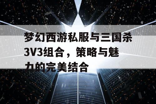 梦幻西游私服与三国杀3V3组合，策略与魅力的完美结合
