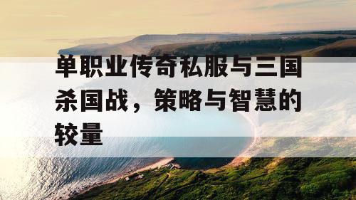 单职业传奇私服与三国杀国战，策略与智慧的较量