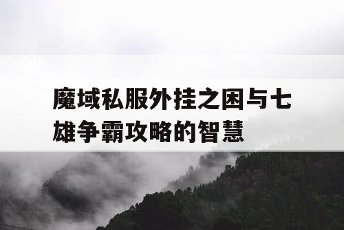 魔域私服外挂之困与七雄争霸攻略的智慧