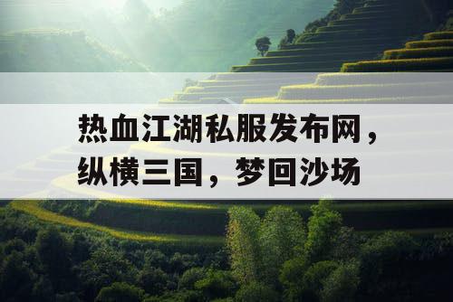 热血江湖私服发布网，纵横三国，梦回沙场