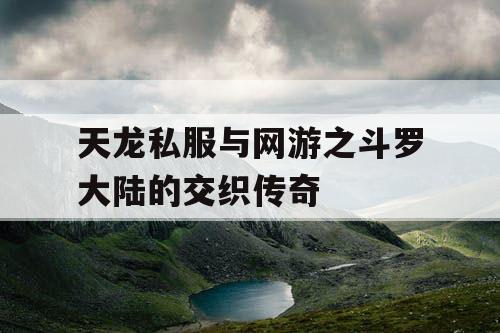 天龙私服与网游之斗罗大陆的交织传奇
