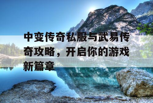 中变传奇私服与武易传奇攻略，开启你的游戏新篇章