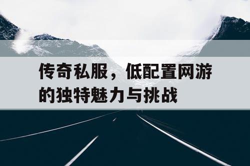 传奇私服，低配置网游的独特魅力与挑战