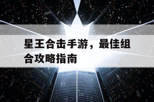 星王合击手游,最佳组合攻略指南 星王合击手游,最佳组合攻略指南