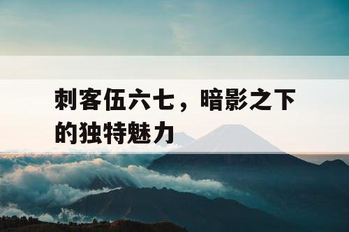 刺客伍六七,暗影之下的独特魅力 刺客伍六七,暗影之下的独特魅力