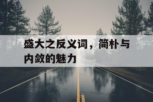 盛大之反义词,简朴与内敛的魅力 盛大之反义词,简朴与内敛的魅力